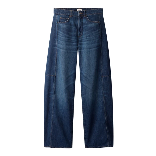 Me and Em ME+EM Exaggerated Taper Jean in Authentic Dark Wash