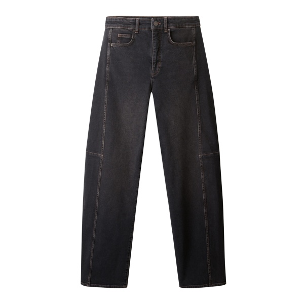 Me and Em ME+EM Exaggerated Taper Jean in Black Wash