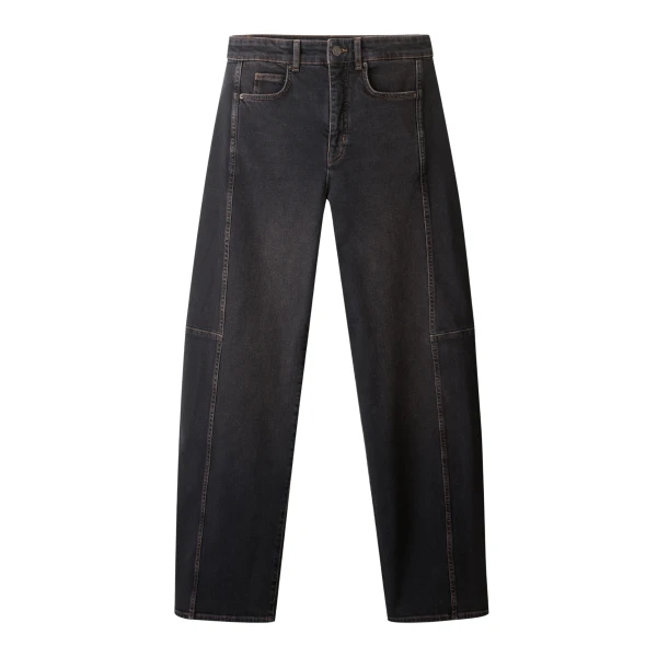 Me and Em ME+EM Exaggerated Taper Jean in Black Wash