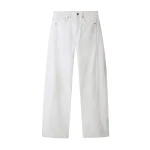 Me and Em ME+EM Exaggerated Taper Jean in Soft White Wash