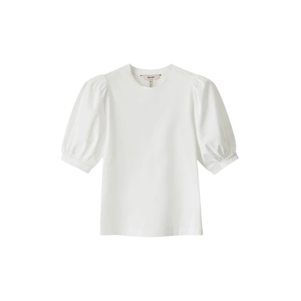 Me and Em ME+EM Feminine Sleeve Tee in Soft White Top