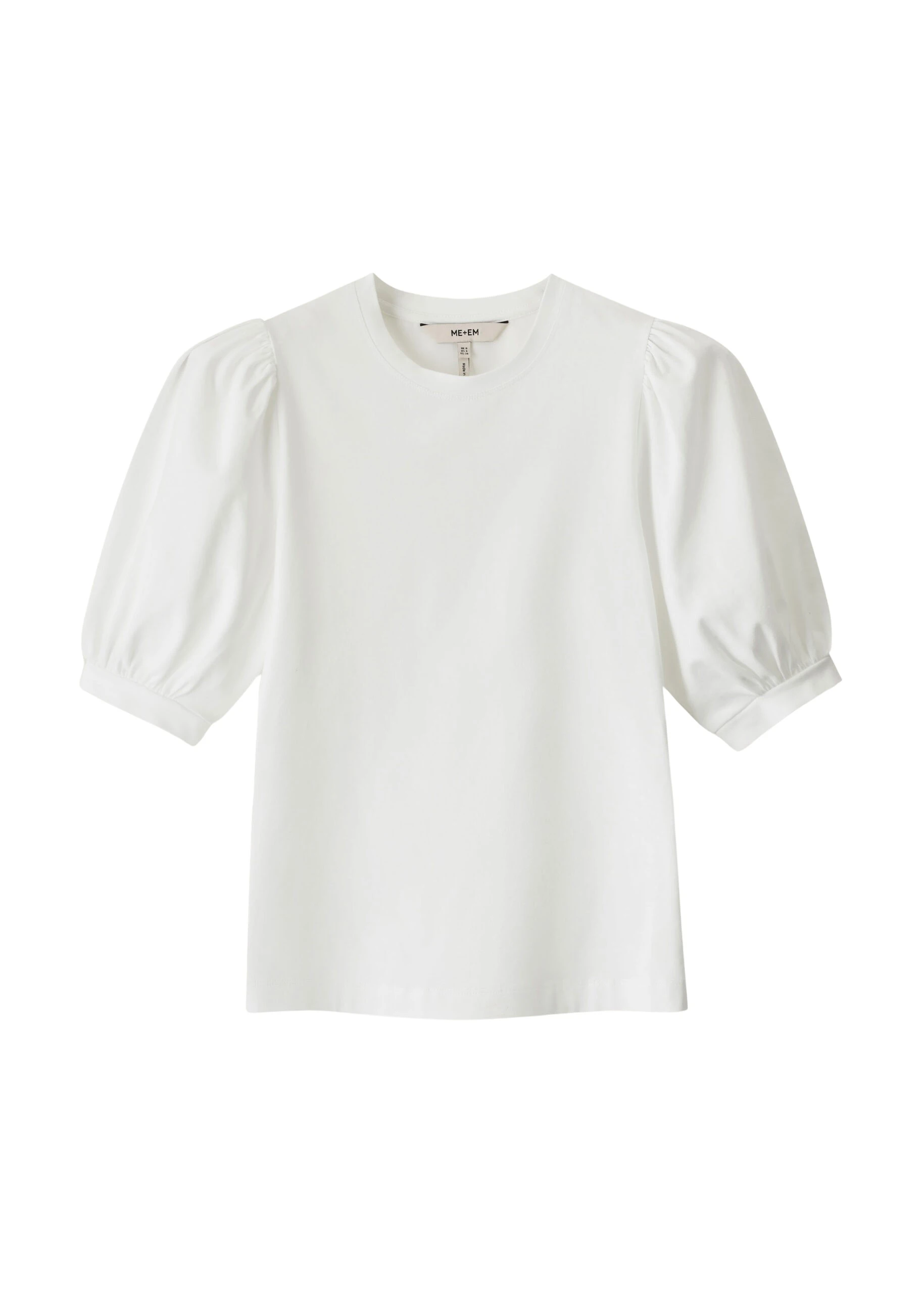 ME+EM Feminine Sleeve Tee in Soft White