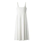 Me and Em ME+EM Fit + Flare Maxi Dress in Soft White