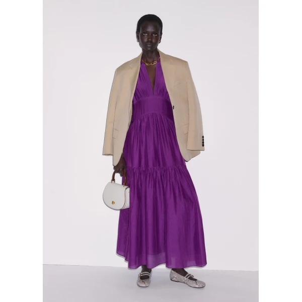 Me and Em ME+EM Fit + Flare Maxi Dress in Violet Purple, view 5