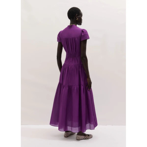 Me and Em ME+EM Fit + Flare Maxi Dress in Violet Purple, view 6