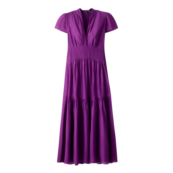 Me and Em ME+EM Fit + Flare Maxi Dress in Violet Purple