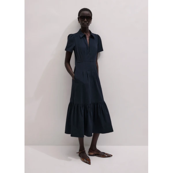 Me and Em ME+EM Fit + Flare Midi Dress in Navy, view 5