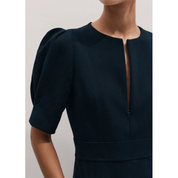 Me and Em ME+EM Fit + Flare Short Dress in Navy, view 3