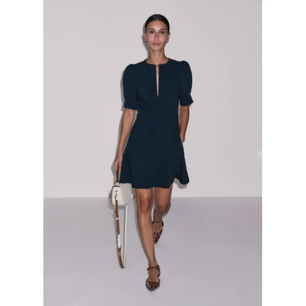Me and Em ME+EM Fit + Flare Short Dress in Navy, view 5