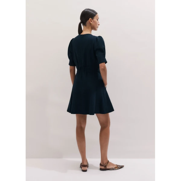 Me and Em ME+EM Fit + Flare Short Dress in Navy, view 6