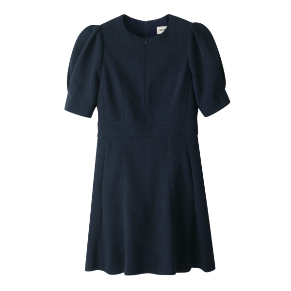 Me and Em ME+EM Fit + Flare Short Dress in Navy