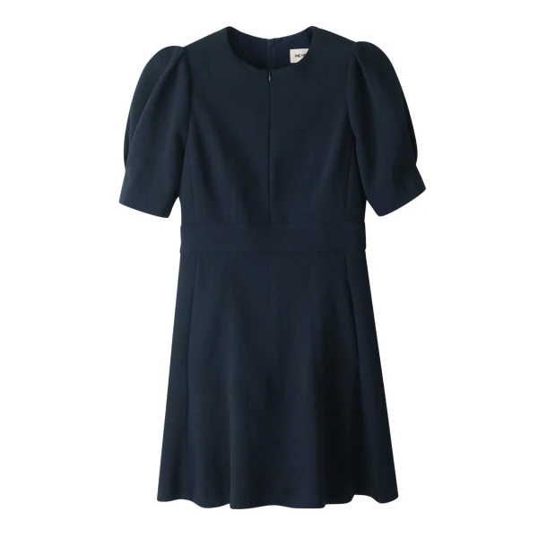 Me and Em ME+EM Fit + Flare Short Dress in Navy