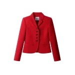 Me and Em ME+EM Fitted Utility Jacket in Ruby Red