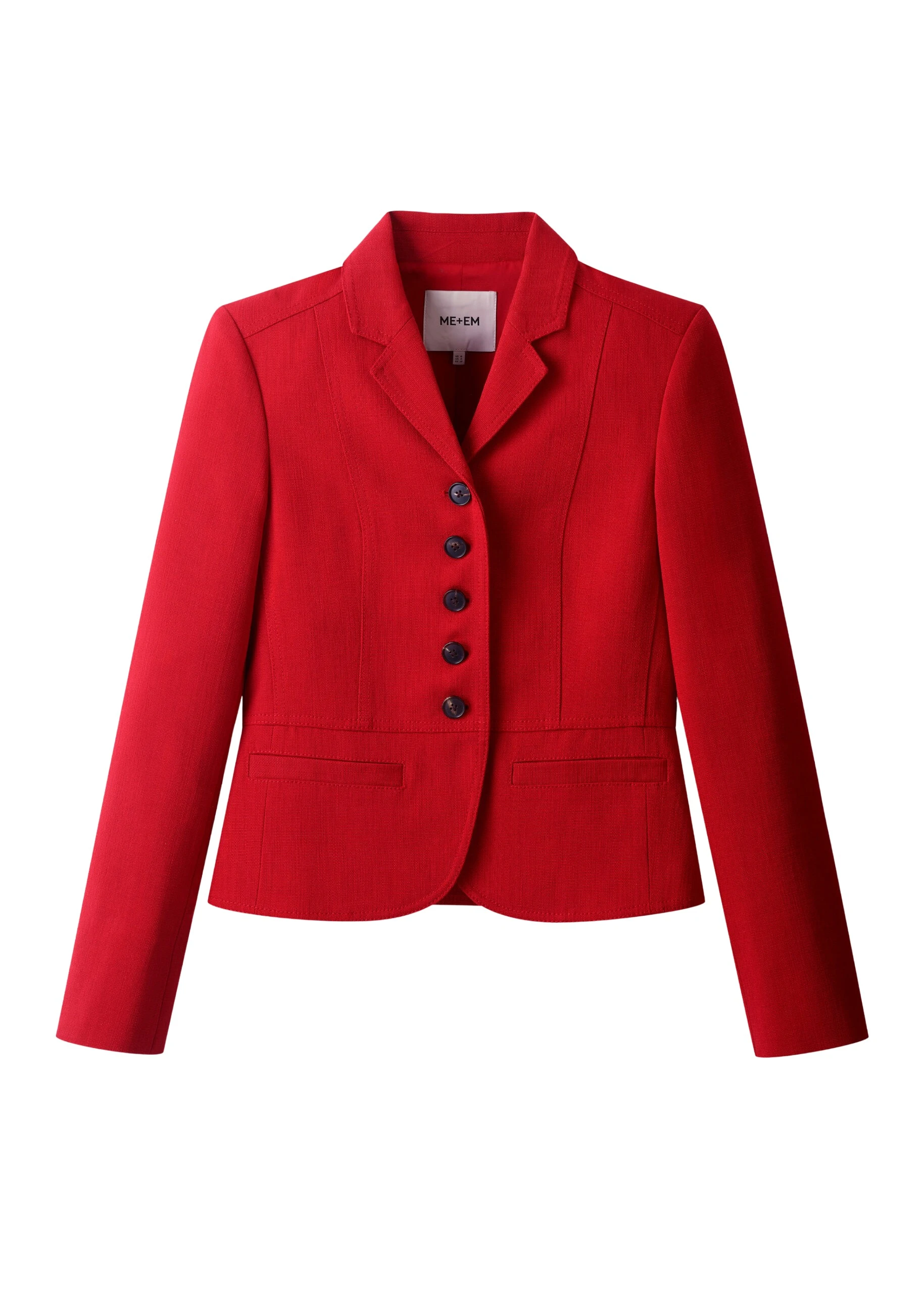 ME+EM Fitted Utility Jacket in Ruby Red