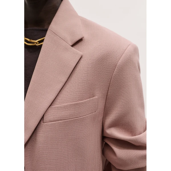 Me and Em ME+EM Icon Oversized Blazer in Blush Pink, view 5