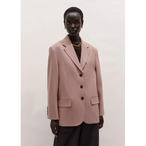 Me and Em ME+EM Icon Oversized Blazer in Blush Pink, view 6