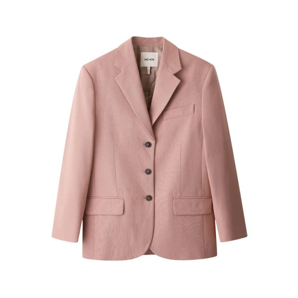 Me and Em ME+EM Icon Oversized Blazer in Blush Pink