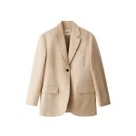 Me and Em ME+EM Icon Oversized Blazer in Warm Stone
