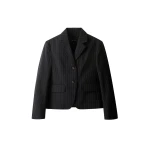 Me and Em ME+EM Icon Oversized Short Blazer in Black