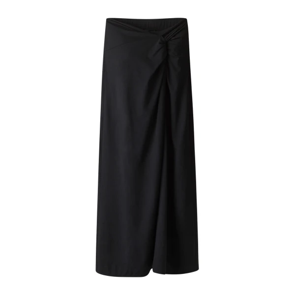 ME+EM Knot Detail Maxi Skirt in Black