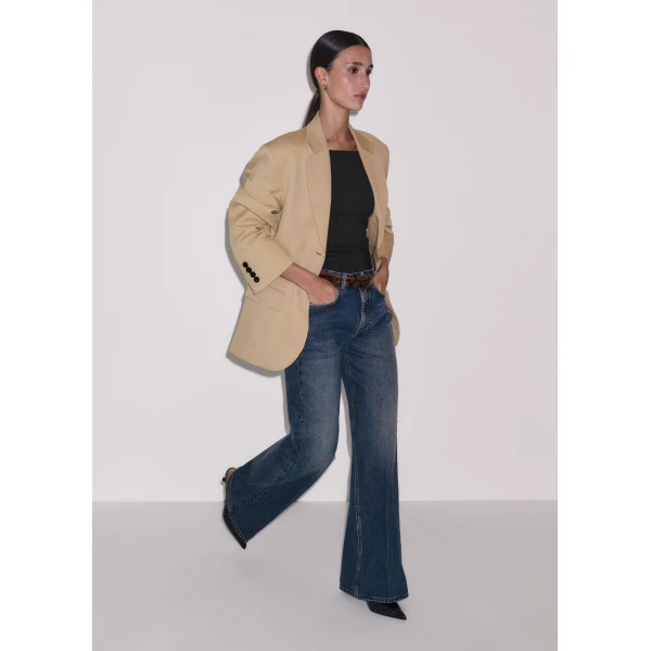 Me and Em ME+EM Leg Elongator Jean in Authentic Dark Wash, view 4