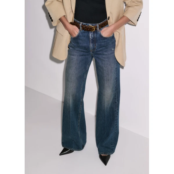 Me and Em ME+EM Leg Elongator Jean in Authentic Dark Wash, view 5