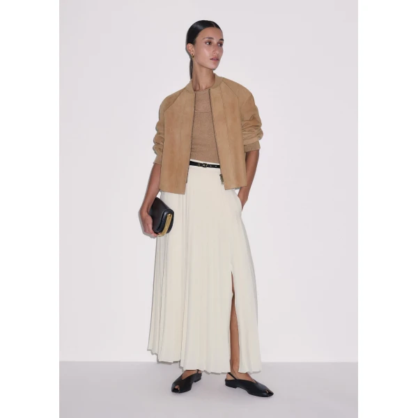 Me and Em ME+EM Luxe Swing Jacket in Pale Tan, view 5