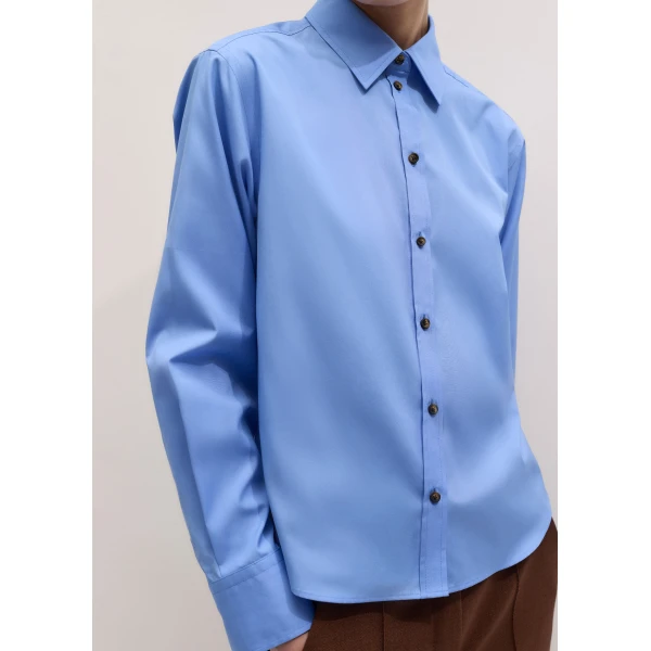 Me and Em ME+EM Perfectly Proportioned Shirt in Blue, view 3
