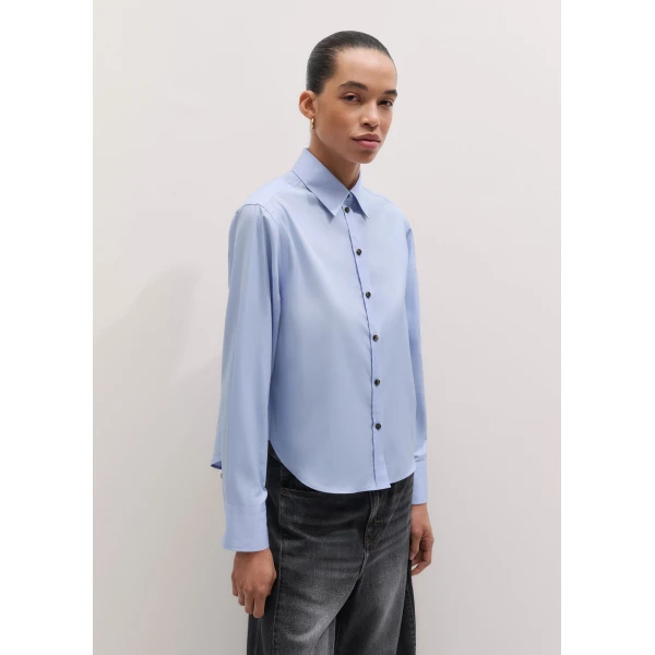 Me and Em ME+EM Perfectly Proportioned Shirt in Pale Blue, view 4