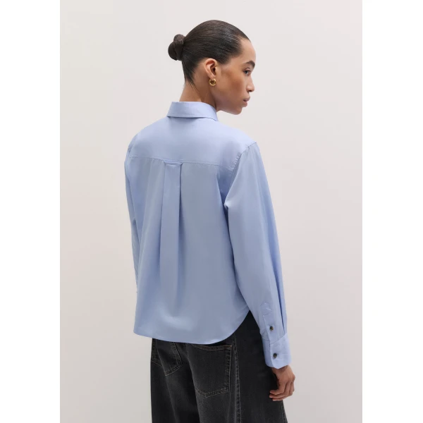 Me and Em ME+EM Perfectly Proportioned Shirt in Pale Blue, view 6