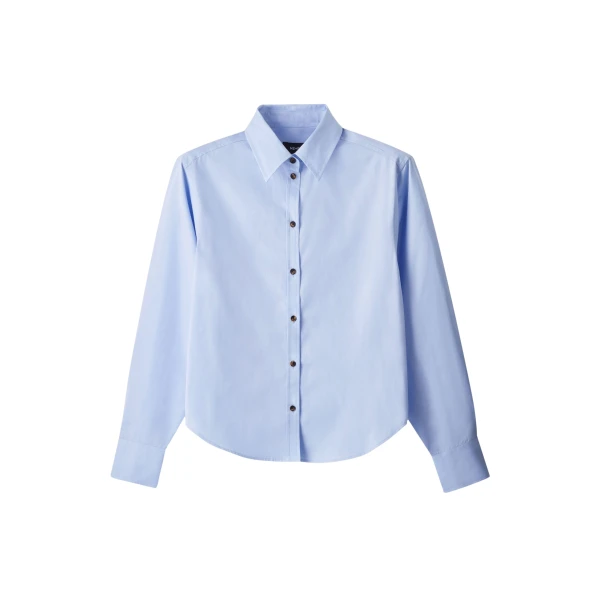 Me and Em ME+EM Perfectly Proportioned Shirt in Pale Blue