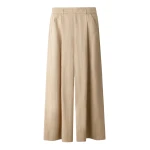 Me and Em ME+EM Pleat Wide-Leg Trouser in Warm Stone