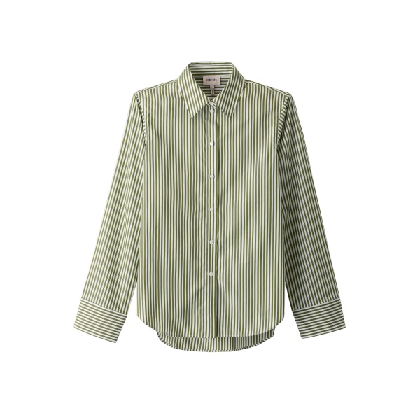 Me and Em ME+EM Relaxed Forever Shirt in Olive/Soft White