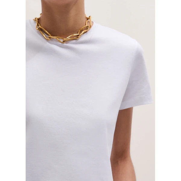 Me and Em ME+EM Relaxed Tee in Bright White Top, view 3