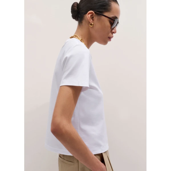 Me and Em ME+EM Relaxed Tee in Bright White Top, view 4