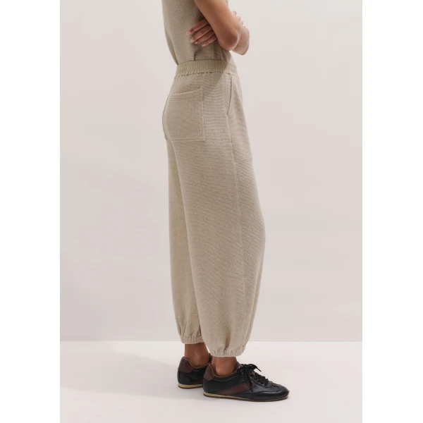 Me and Em ME+EM Relaxed Track Pant in Oatmeal, view 5