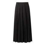Me and Em ME+EM Slit Pleated Maxi Skirt in Black