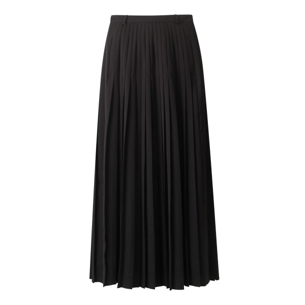 Me and Em ME+EM Slit Pleated Maxi Skirt in Black