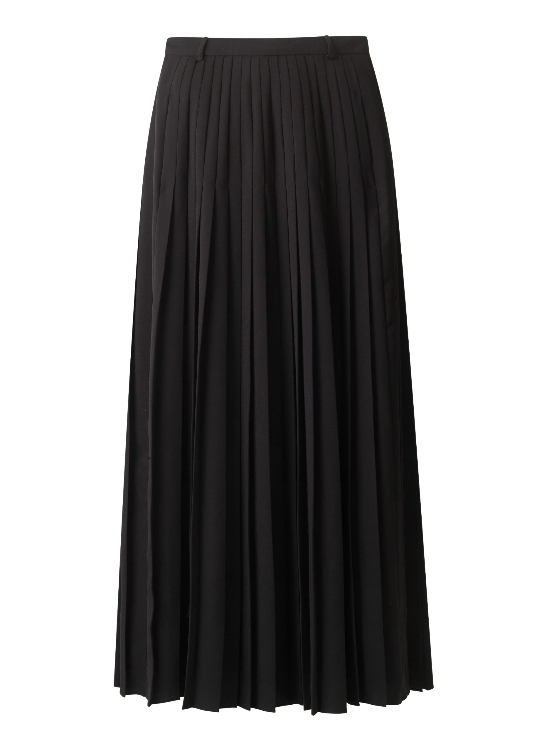 ME+EM Slit Pleated Maxi Skirt in Black
