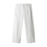 Me and Em ME+EM Straight Crop Trouser in Soft White