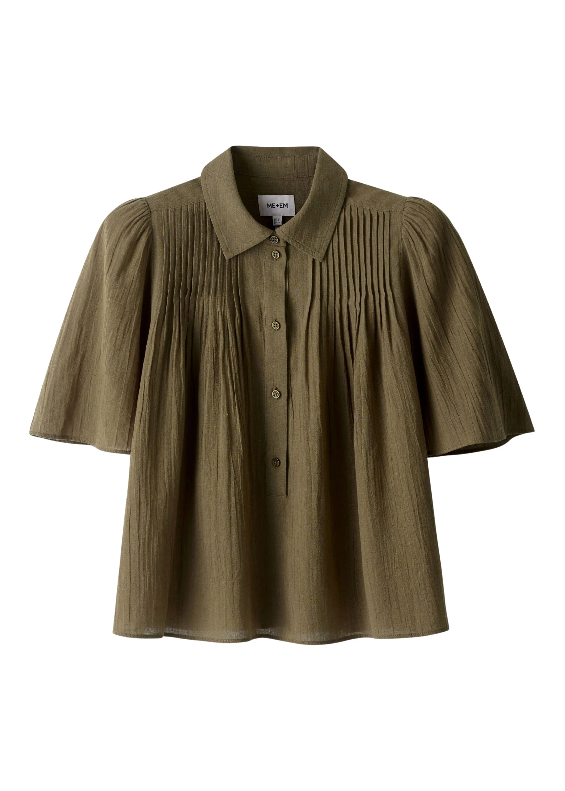 ME+EM Swing Blouse in Dusted Khaki