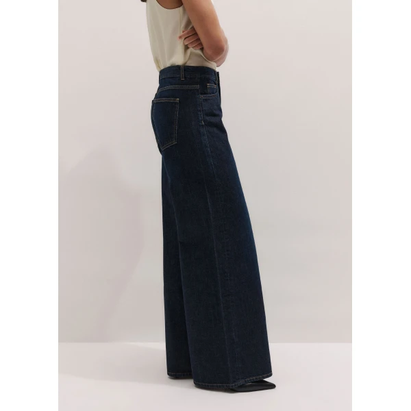 Me and Em ME+EM Ultimate Wide-Leg Jean in Rinse Wash, view 5