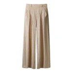Me and Em ME+EM Ultra-Wide Trouser in Pale Stone