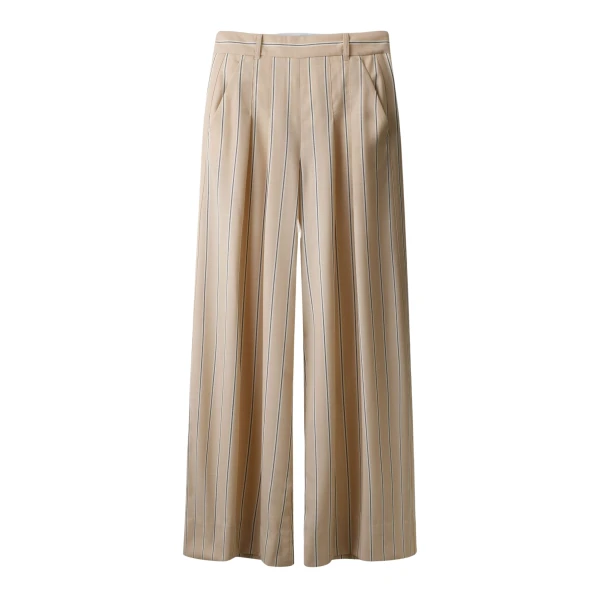 Me and Em ME+EM Ultra-Wide Trouser in Pale Stone