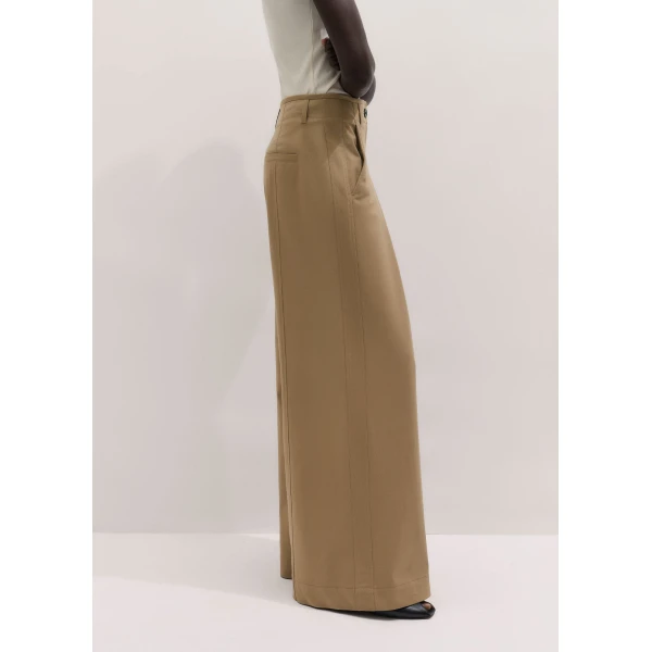 Me and Em ME+EM Very Wide-Leg Trouser in Light Caramel, view 6