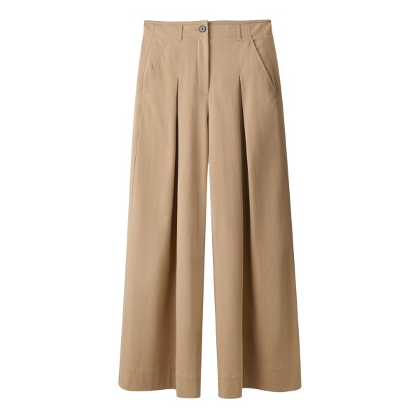 Me and Em ME+EM Very Wide-Leg Trouser in Light Caramel