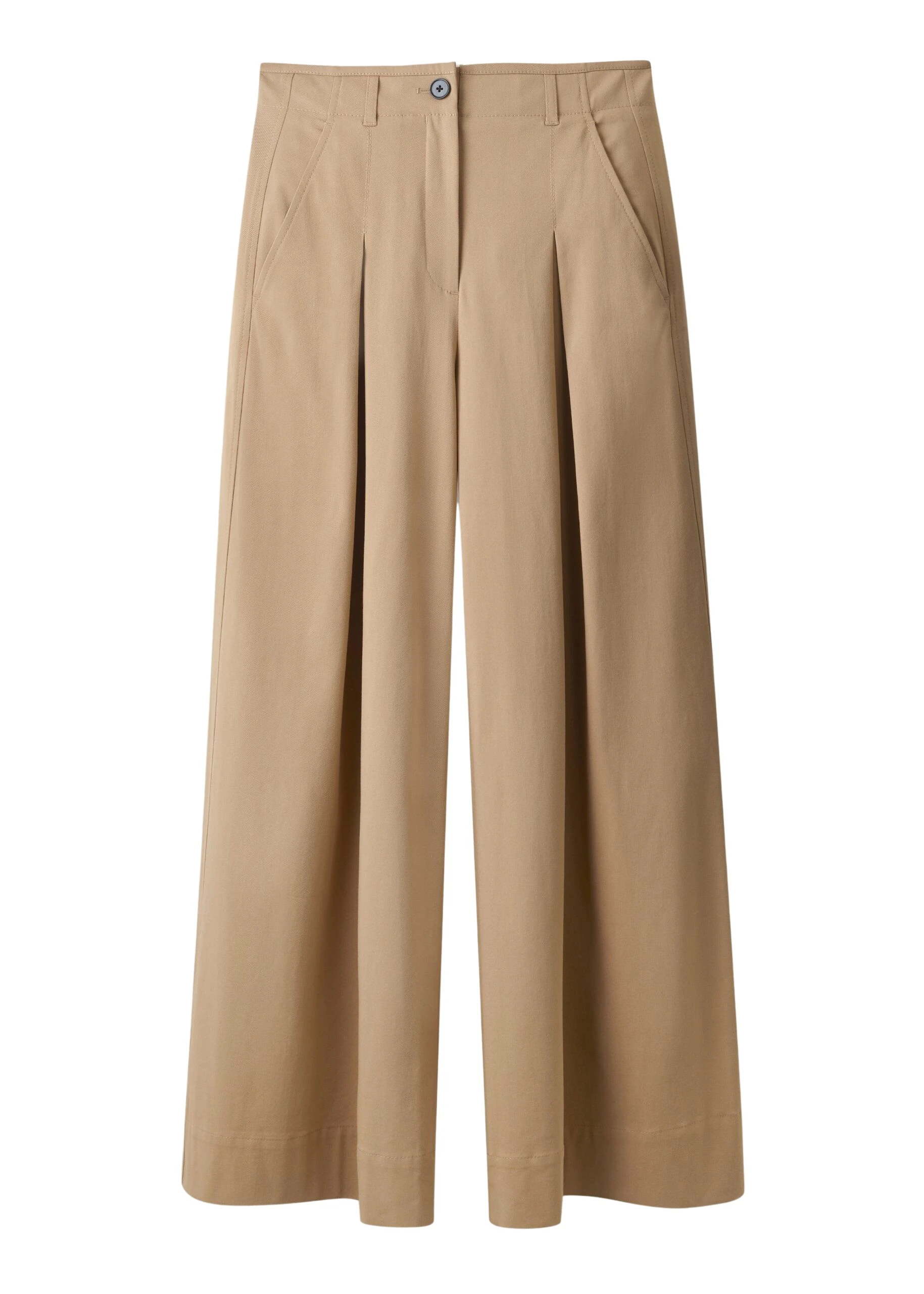 ME+EM Very Wide-Leg Trouser in Light Caramel