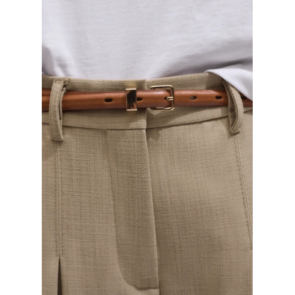 Me and Em ME+EM Very Wide-Leg Trouser in Sand, view 6