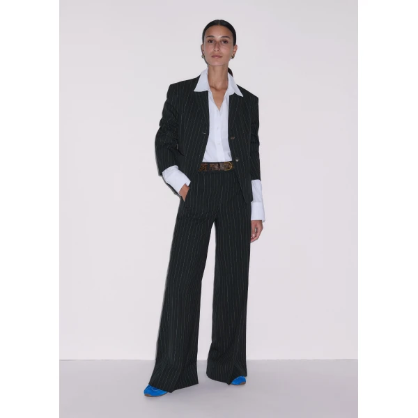 Me and Em ME+EM Wide-Leg Trouser in Black, view 2