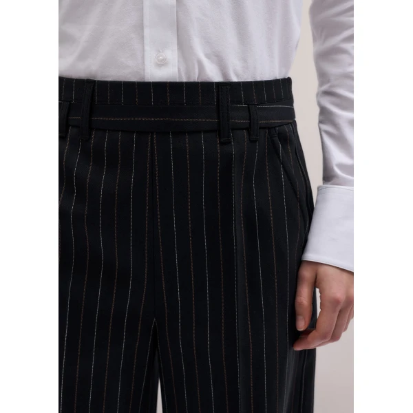 Me and Em ME+EM Wide-Leg Trouser in Black, view 3